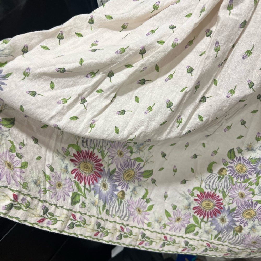 Max Studio Cream Long Sleeve Resort Dress - Picture 7 of 9